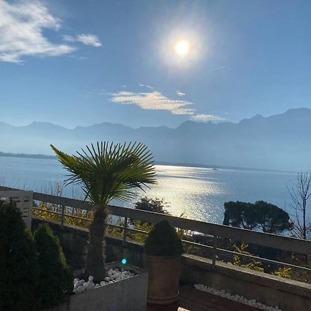 Studio Vue Panoramique Sur Le Lac Leman Veytaux Luaran gambar
