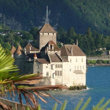 Studio Vue Panoramique Sur Le Lac Leman Veytaux Luaran gambar